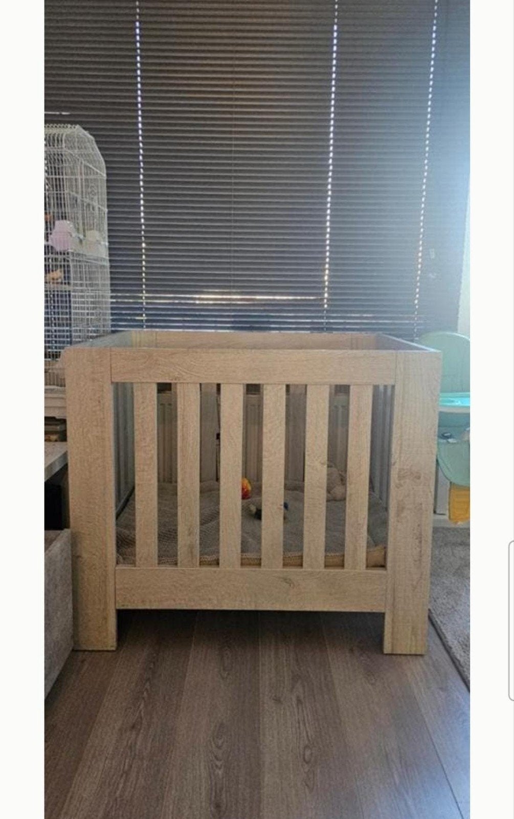 Houten box voor baby's - Zo goed als nieuw, Ophalen, Zo goed als nieuw, Rechthoekig, Boxkleed