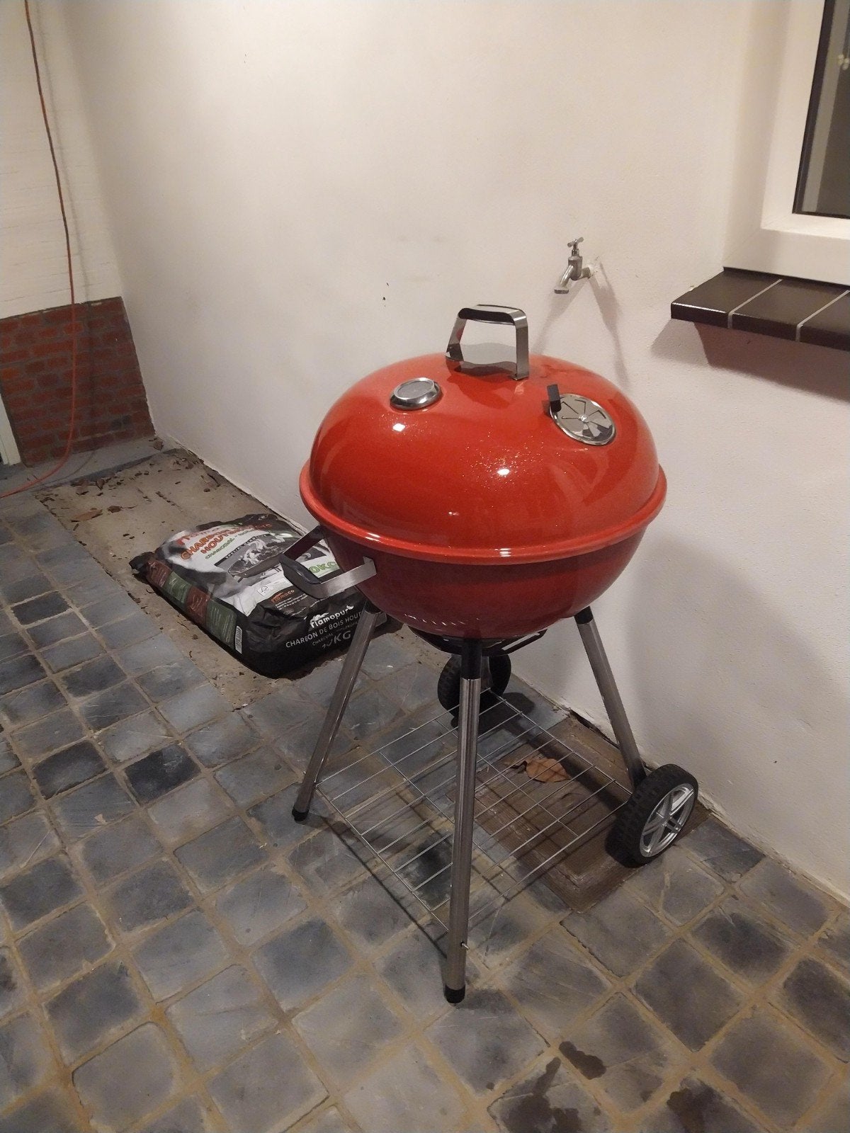 Grote XXL BBQ houtskool 53cm van Central Park Birco!, Tuin en Terras, Houtskoolbarbecues, Ophalen