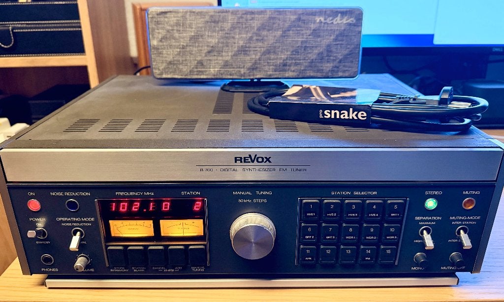 Revox B760 Digital Synthesizer Stereo FM Tuner (1978-82), Ophalen of Verzenden, Gebruikt