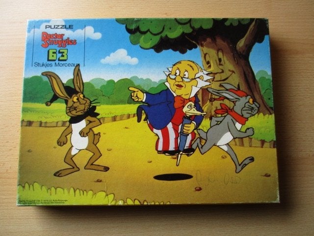 Doctor Snuggles puzzel  63 stukjes  Wild Horse  1979, Ophalen of Verzenden, Meer dan 50 stukjes, Gebruikt, 6 jaar of ouder