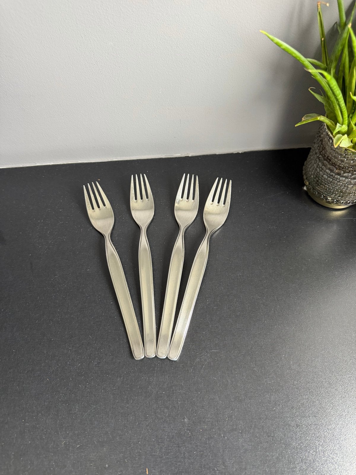 Martin 90 Verzilverde Eetvorken - Set van 4, Ophalen of Verzenden
