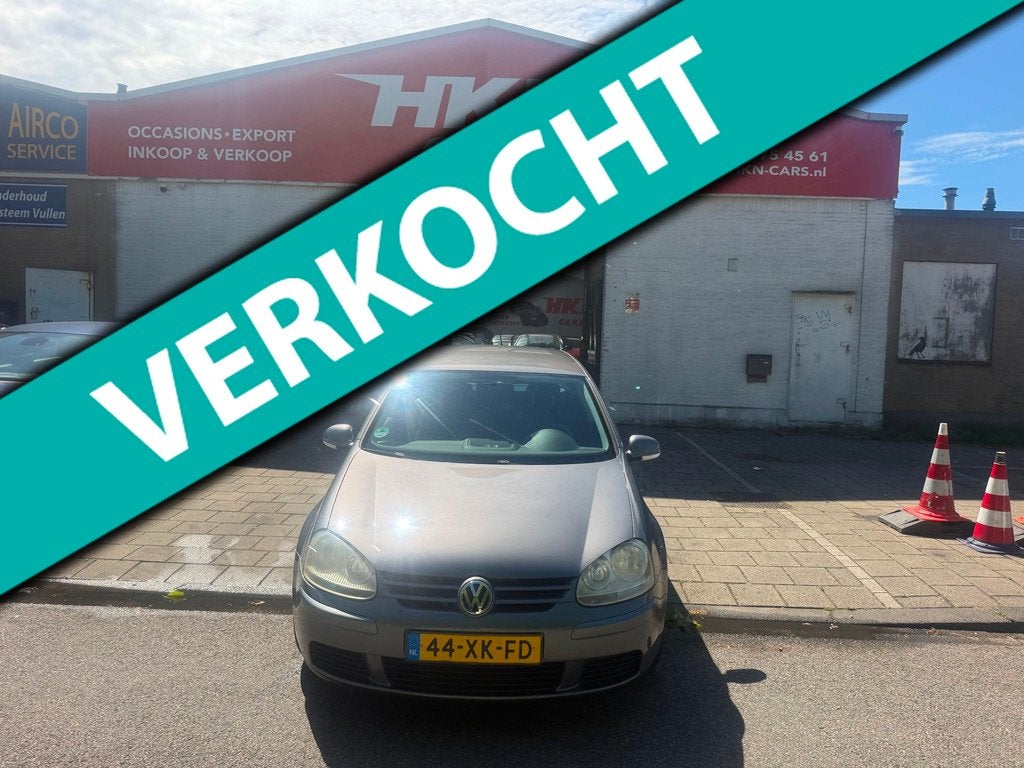 Volkswagen Golf 1.6 FSI Optive BJ 2007 VERKOCH!, Voorwielaandrijving, Gebruikt, Zwart, 4 cilinders