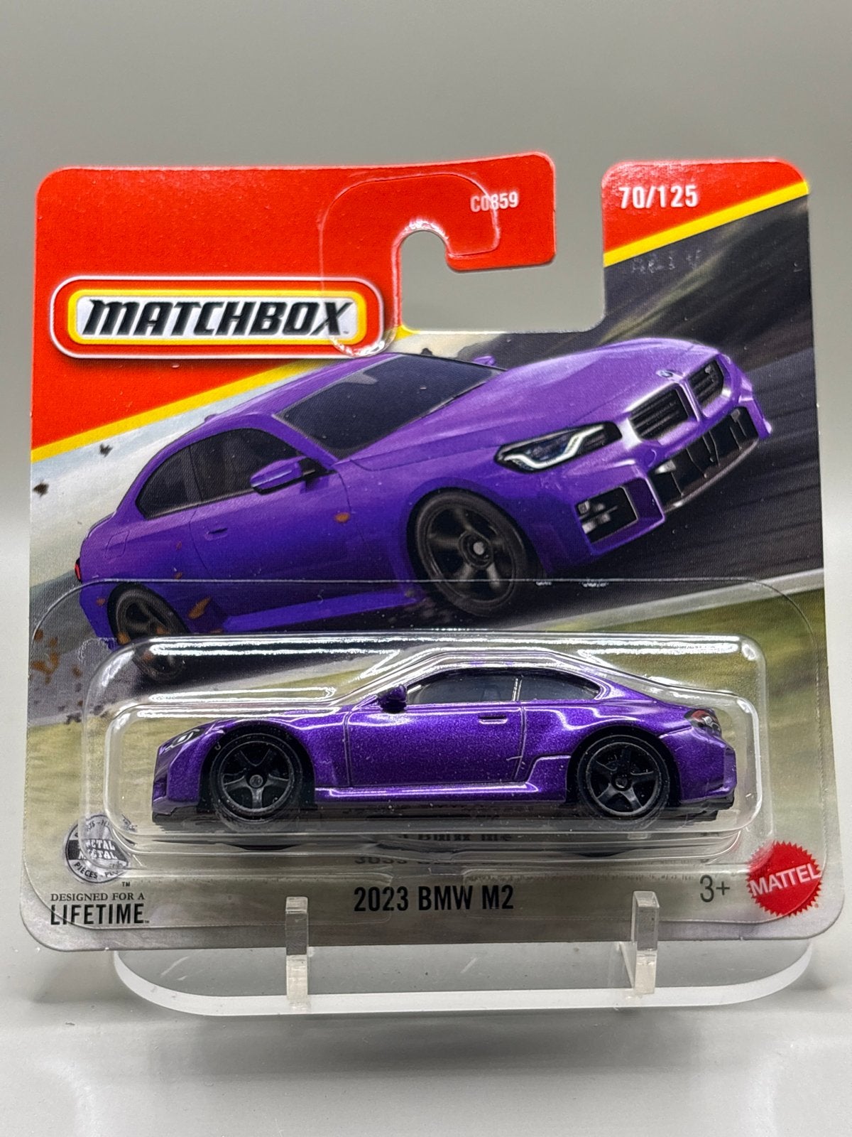 Matchbox 2023 BMW M2 - Paars Diecast Modelauto, Auto, Nieuw, Ophalen of Verzenden, Mattel