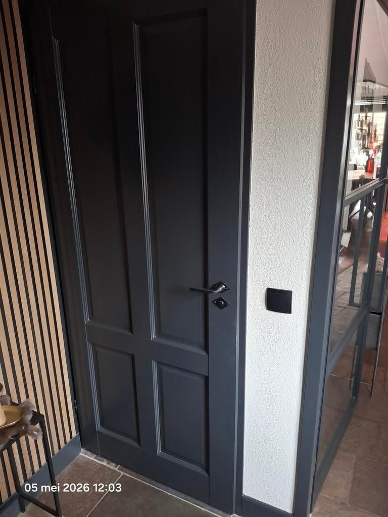 Opdek toiletdeur - Stijlvol en functioneel, Doe-het-zelf en Verbouw, Deuren en Horren, Zo goed als nieuw, Binnendeur, 200 tot 215 cm