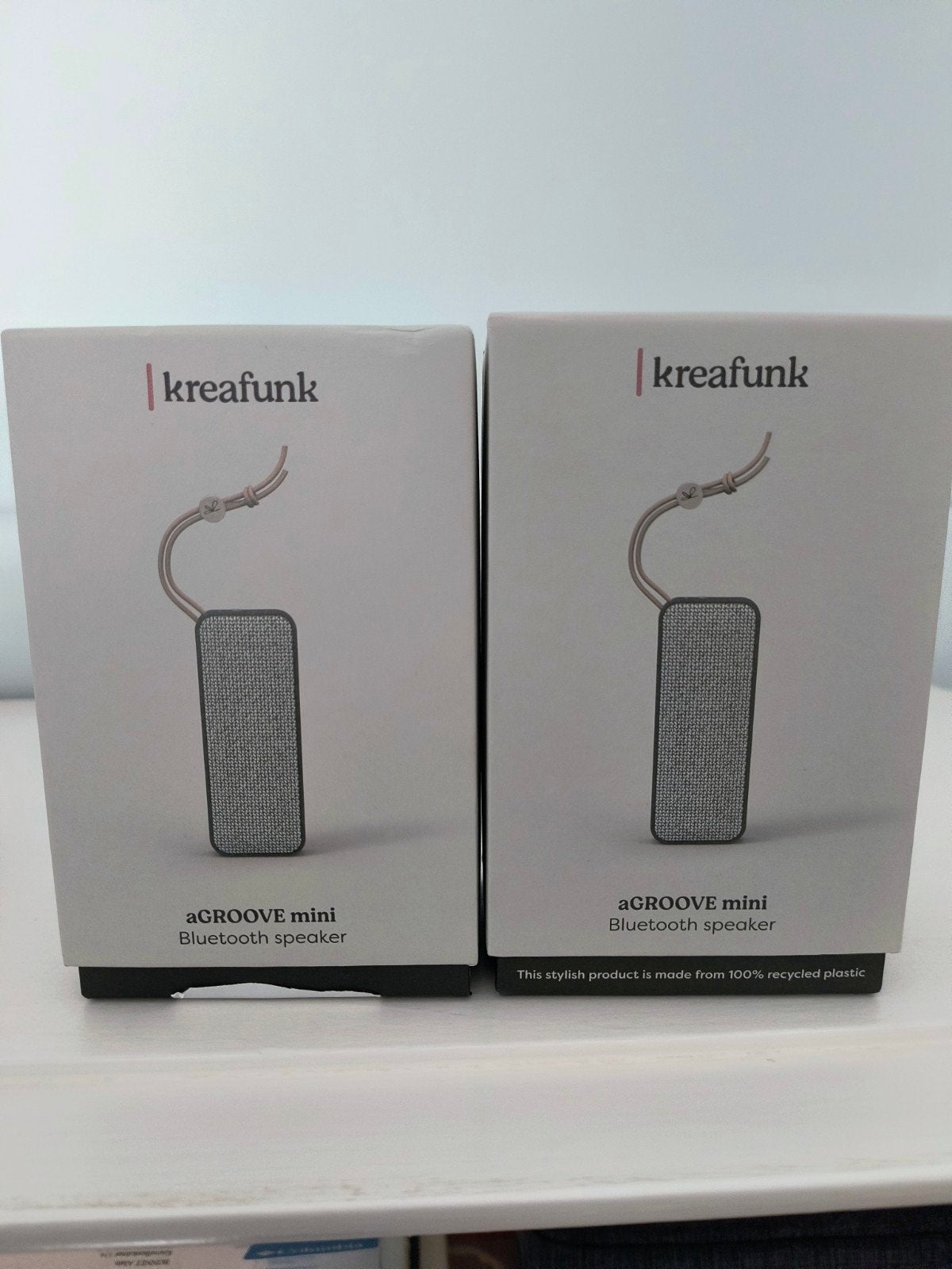 Kreafunk agroove mini speakers 2 stuks, Overige merken, Overige typen, Ophalen of Verzenden, Zo goed als nieuw