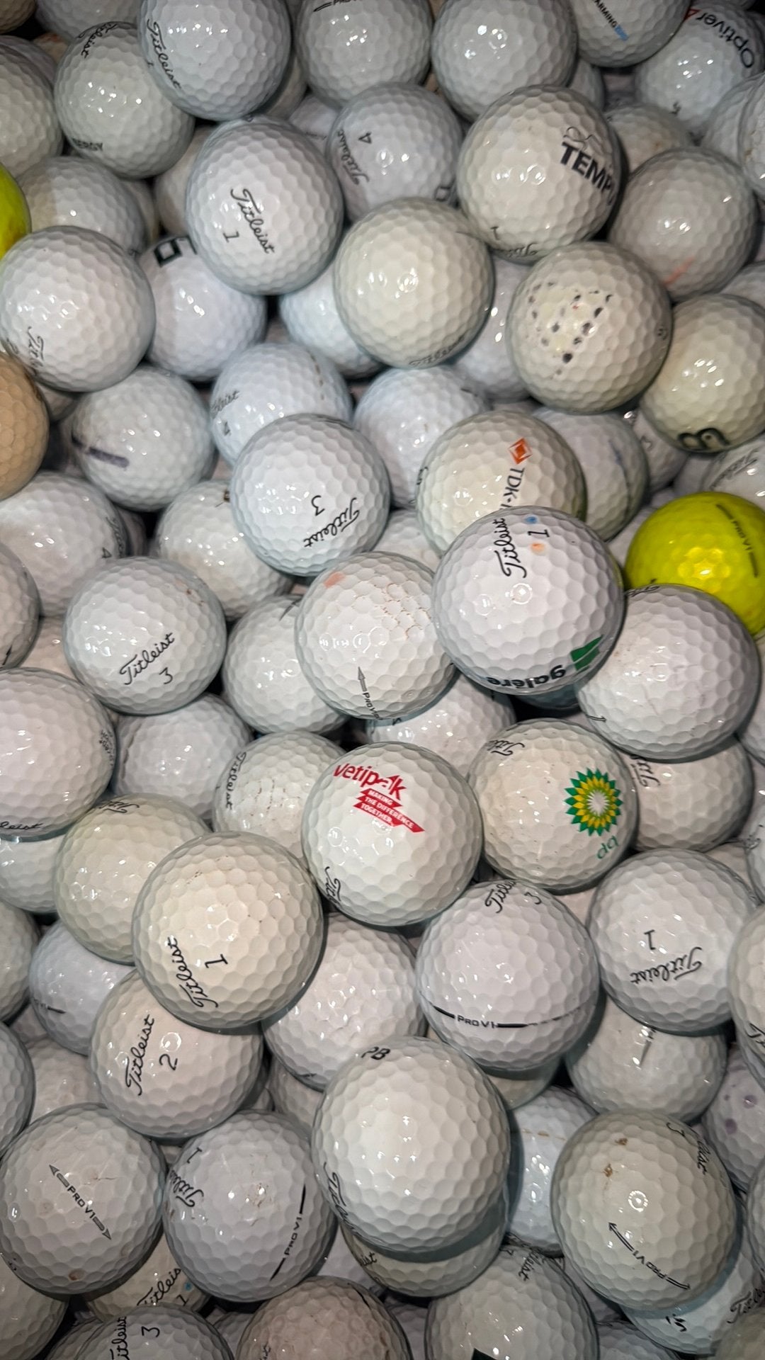 Titleist prov1x golfballen 100 stuks, Ophalen of Verzenden, Zo goed als nieuw, Bal(len)