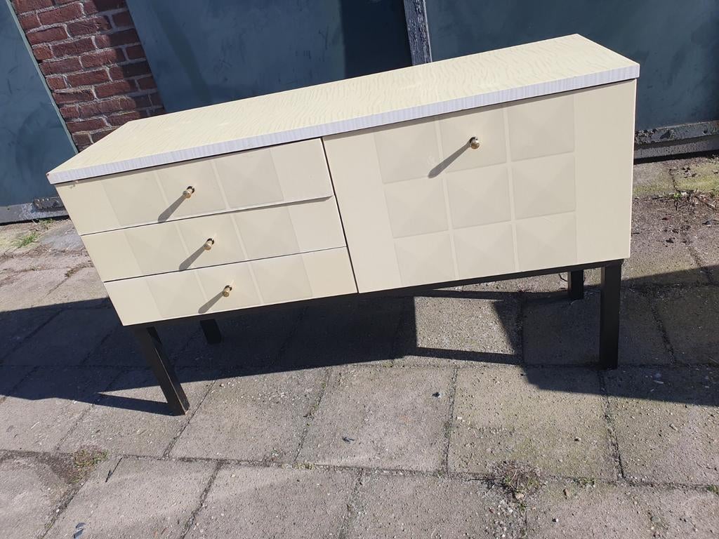 Seventies TV kast., Ophalen, Gebruikt, 100 tot 150 cm, 25 tot 50 cm