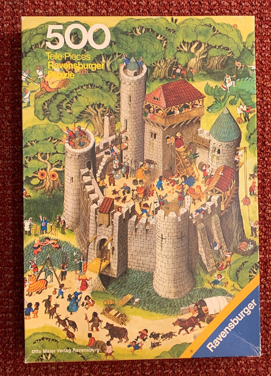 Vintage Ravensburger puzzel, Ophalen of Verzenden, 500 t/m 1500 stukjes, Gebruikt, Legpuzzel