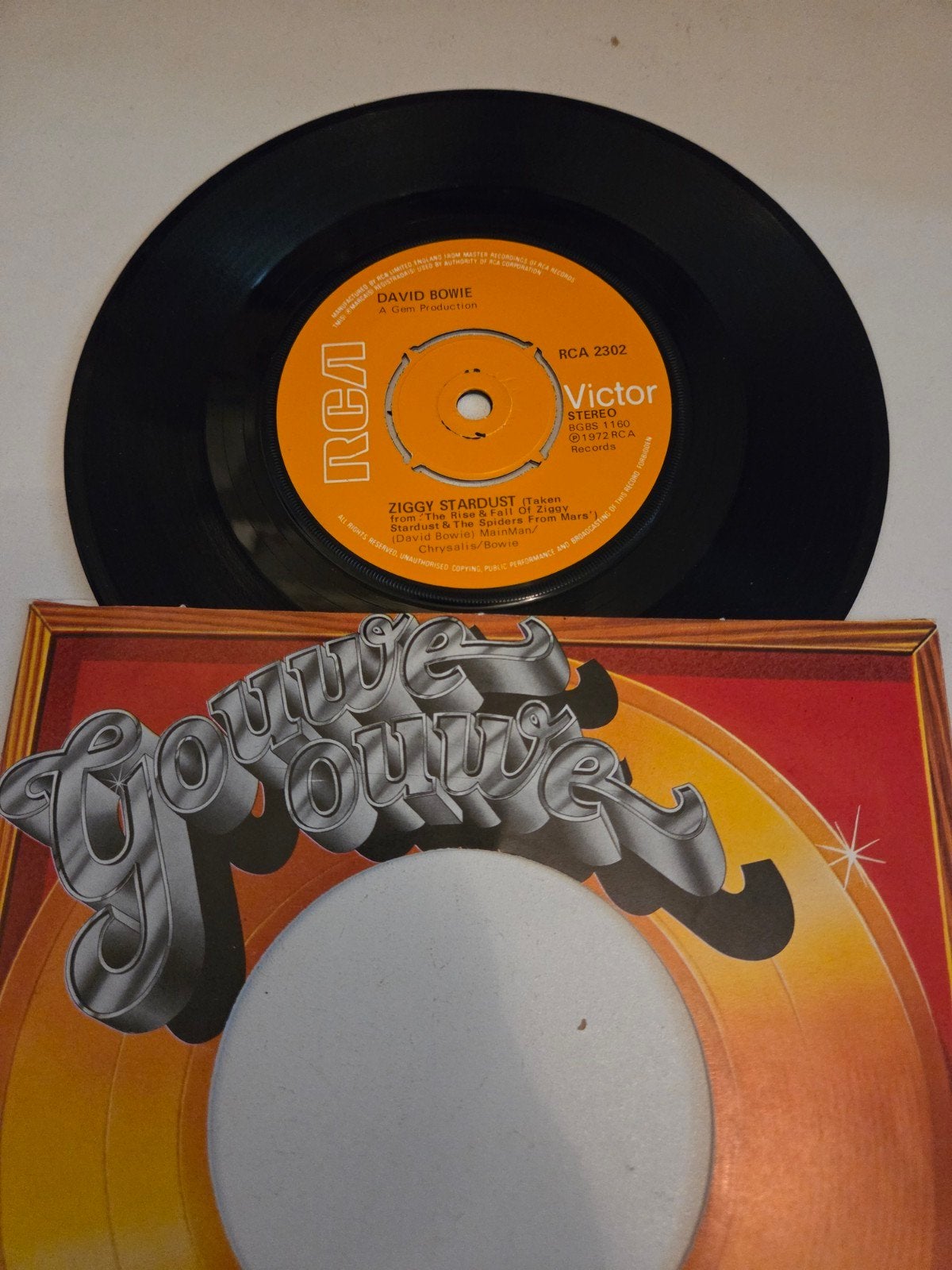 David Bowie  - ziggy stardust / the Jean Genie, Ophalen of Verzenden, Zo goed als nieuw, Pop