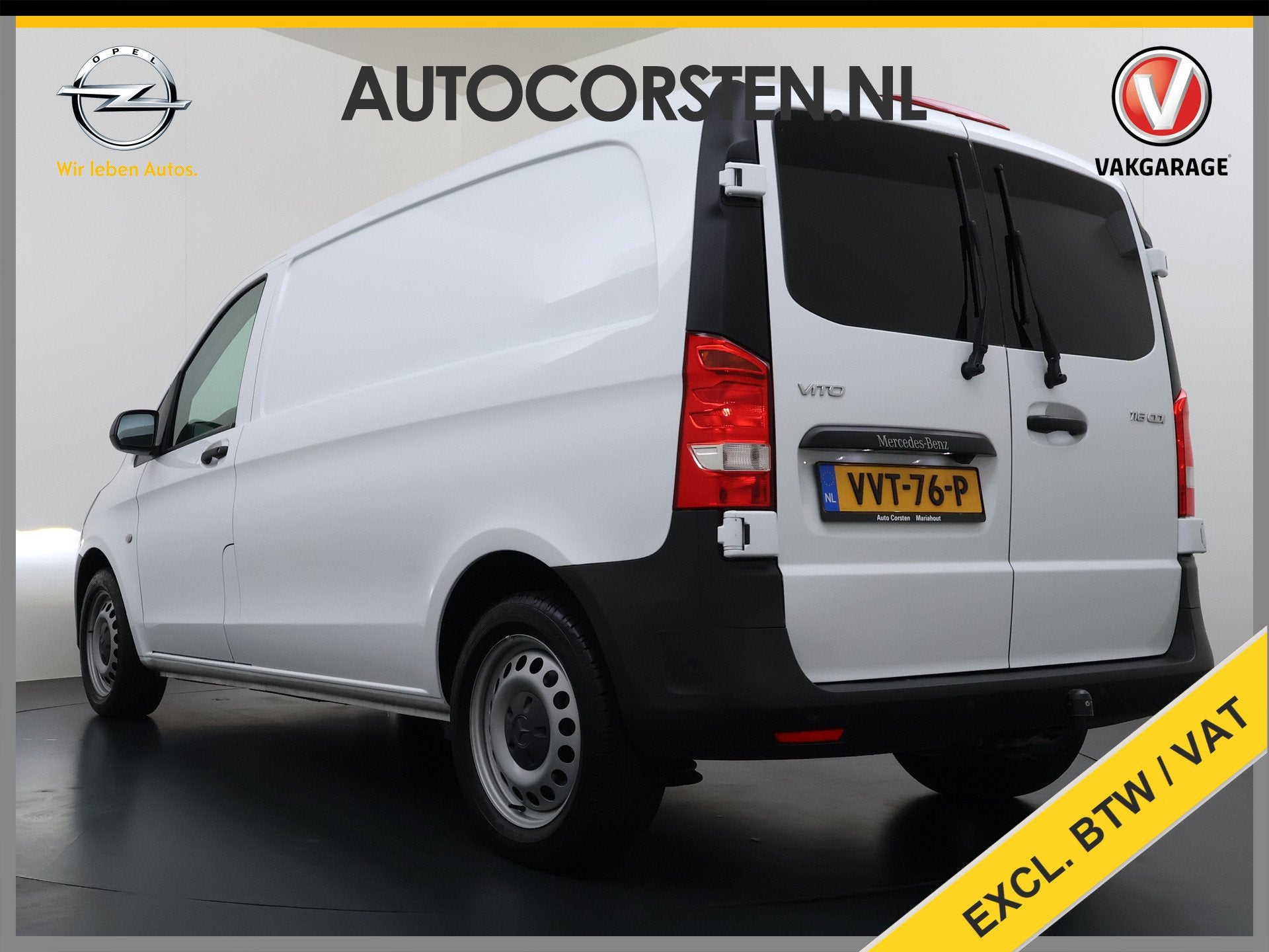 Mercedes-Benz Vito 116CDI 164pk AUT-9 Navi Adaptive-Control, Auto's, Automaat, Gebruikt, 4 cilinders, Wit
