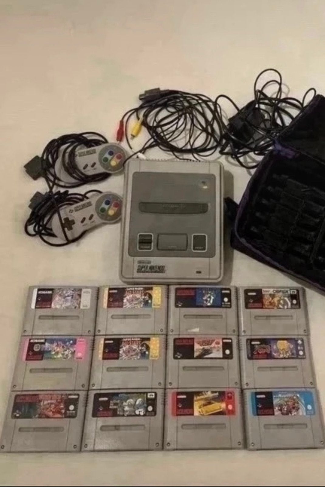 Super Nintendo (SNES) PAL-set met 12 spellen en accessoires, Gebruikt, Verzenden, Overige genres, 2 spelers