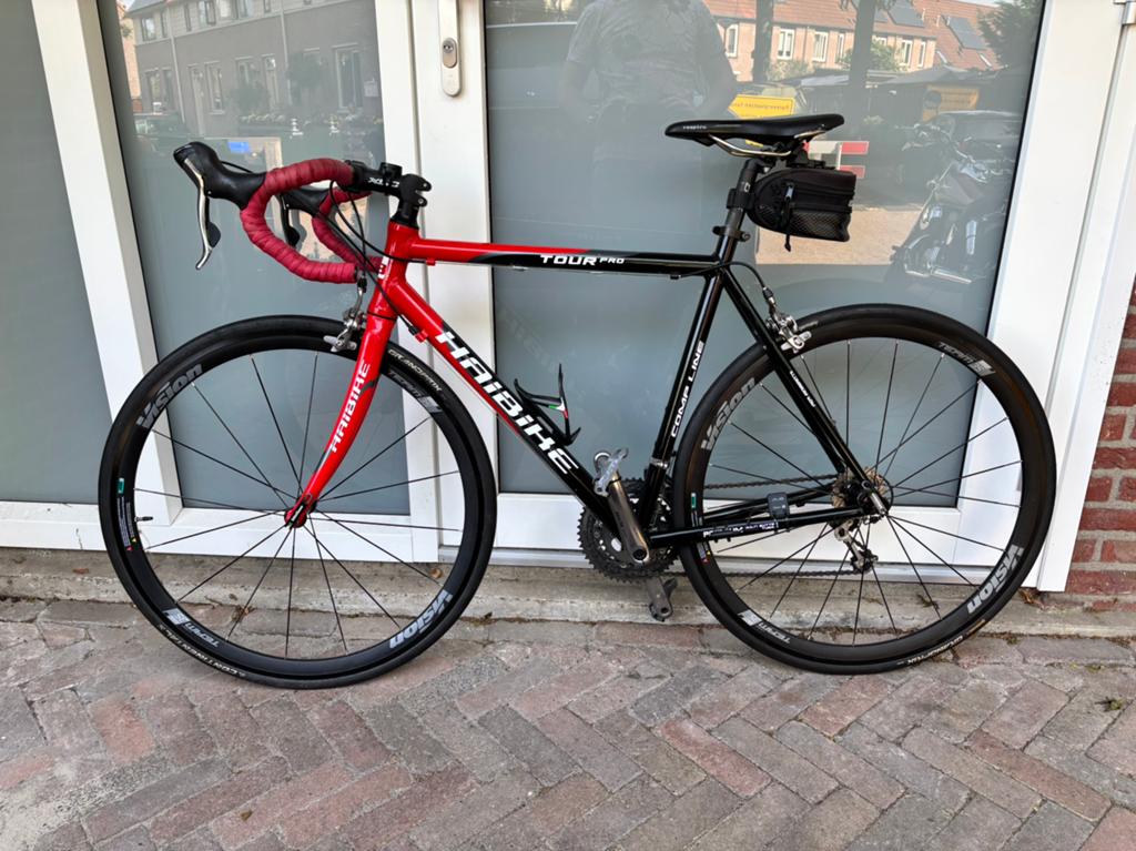 Haibike tour pro (50), Shim 105, nieuwe wielen, Mio cyclo305, Fietsen en Brommers, 28 inch, Gebruikt, Velgrem, Aluminium