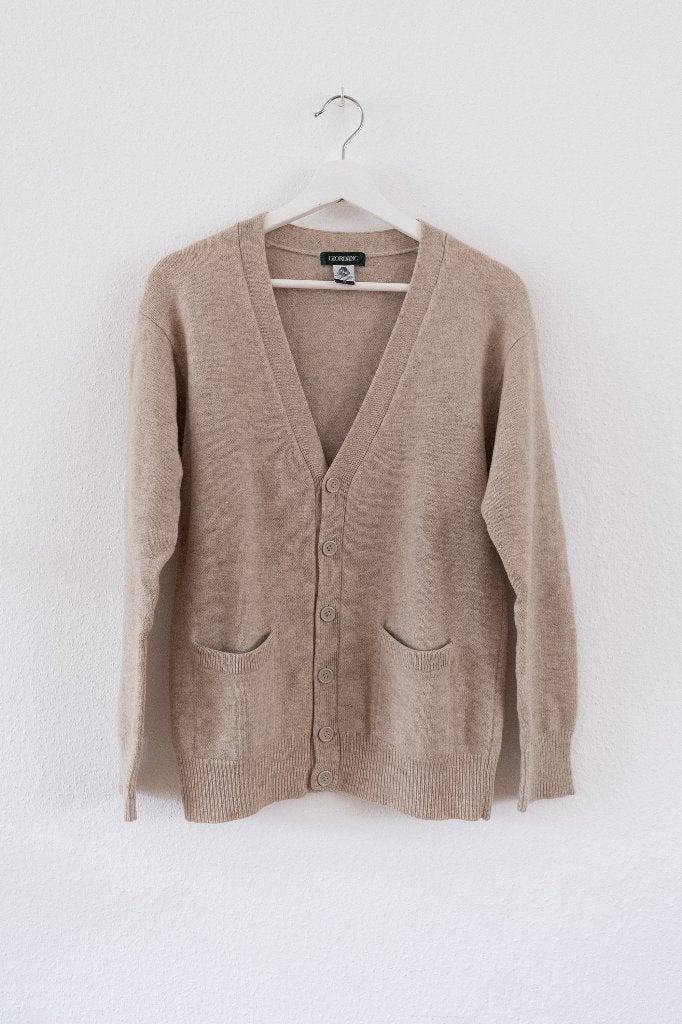 Beige Wollen Vest Giordanc Maat S, Beige, Maat 36 (S), Gedragen, Giordanc