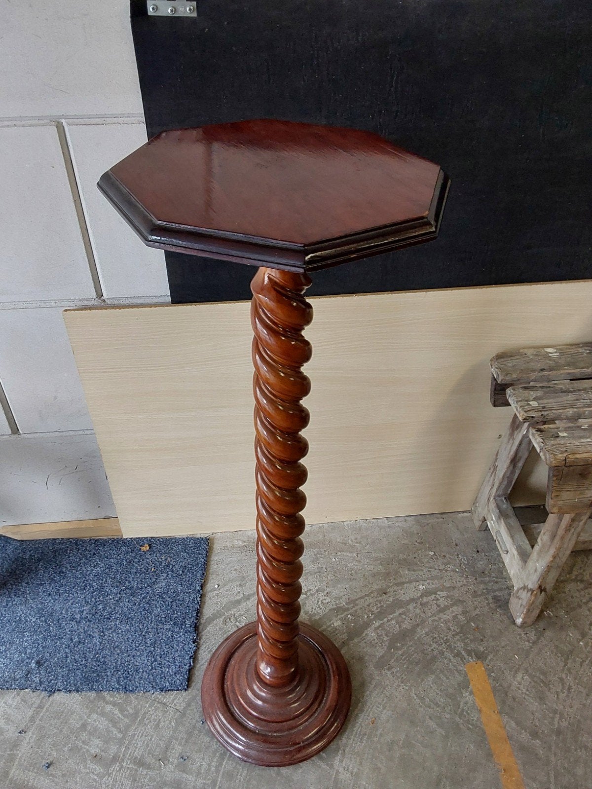 Gerestaureerde Plantentafel / Decoreertafel - Pied de Stall, Ophalen of Verzenden