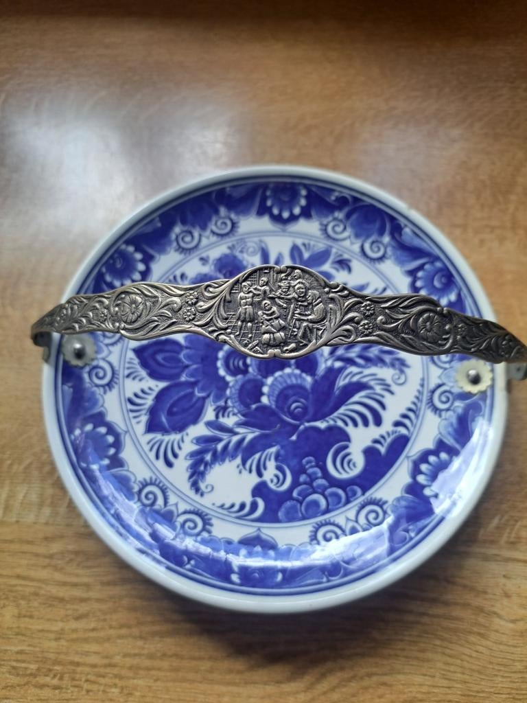 Schaaltje met handvat, Delfts blauw, Antiek en Kunst, Antiek | Schalen, Ophalen of Verzenden