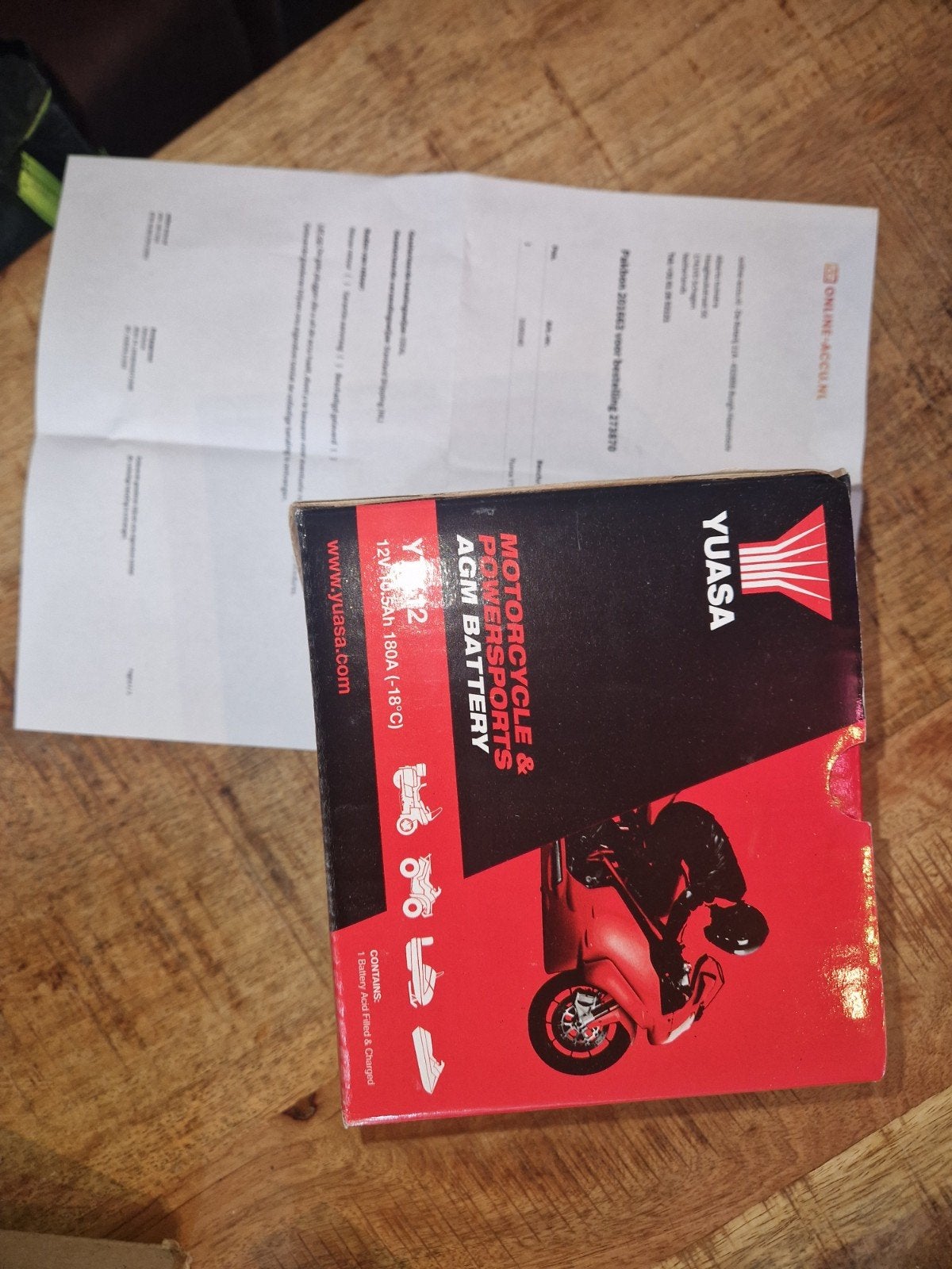 Yuasa YTZ12S Motorfiets Accu 12V 10.5Ah AGM, Ophalen of Verzenden, Nieuw