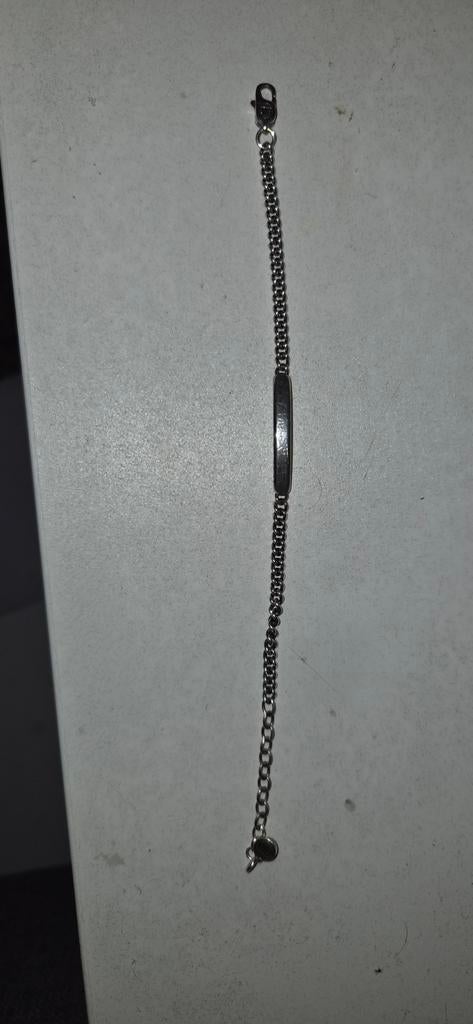 Buddha to buddha armband (gegraveerd), Ophalen of Verzenden, Gebruikt, Zilver, Zilver