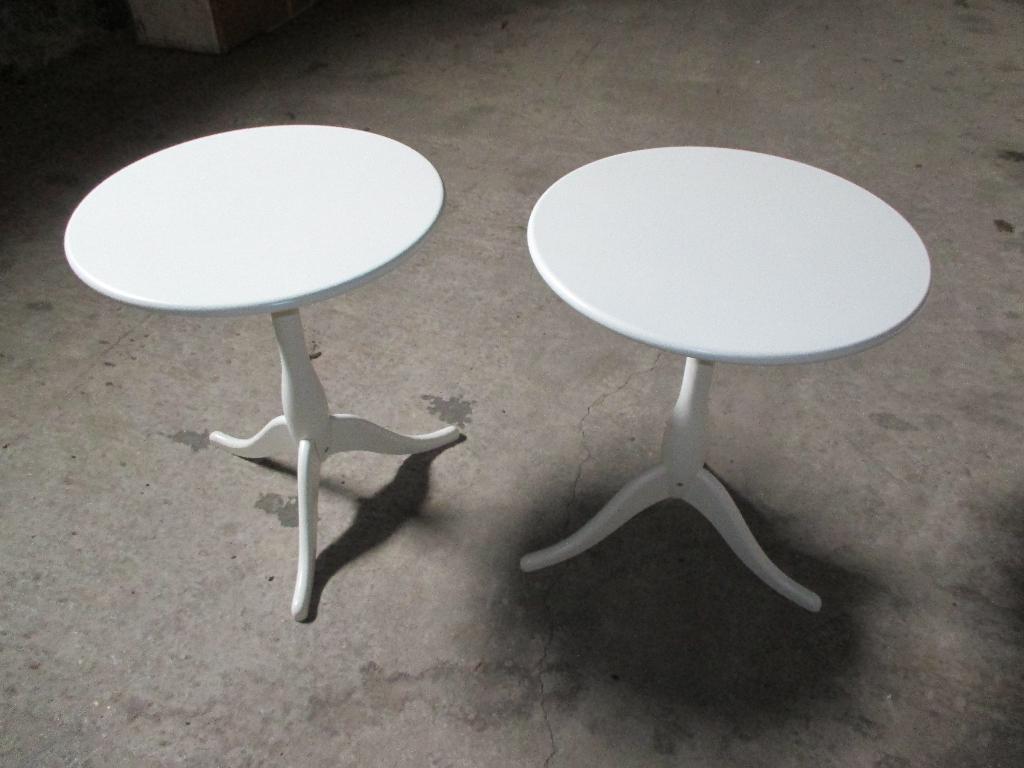 bijzettafel, Huis en Inrichting, Tafels | Bijzettafels, Minder dan 55 cm, Gebruikt, Rond, Ophalen