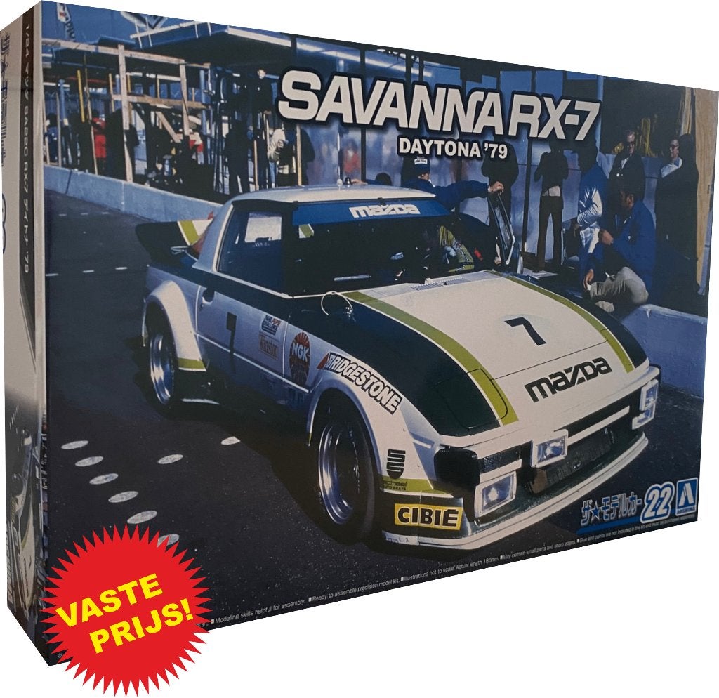 Mazda Savanna RX-7 Daytona 1979 (Aoshima 06103) 1/24, Overige merken, Auto, Groter dan 1:32, Nieuw