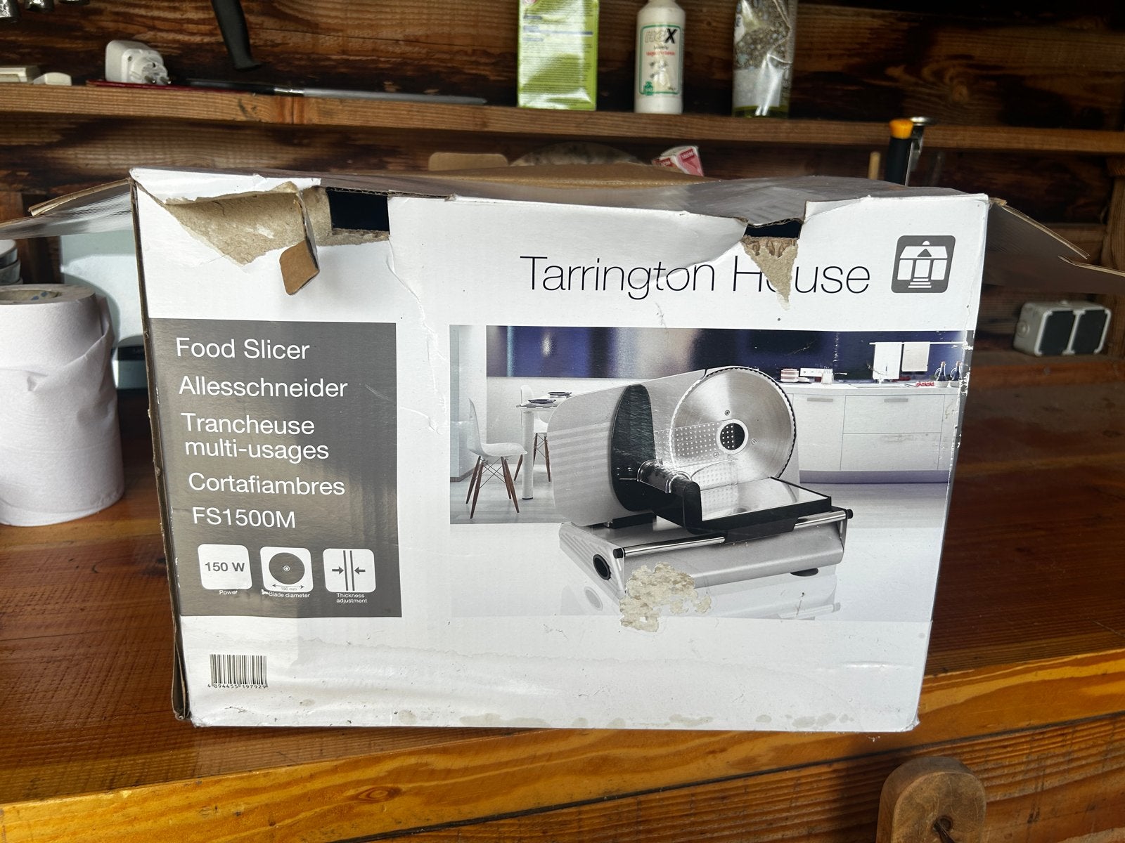 Tarrington House FS1500M Vleeswarensnijder 150W, Ophalen, Gebruikt