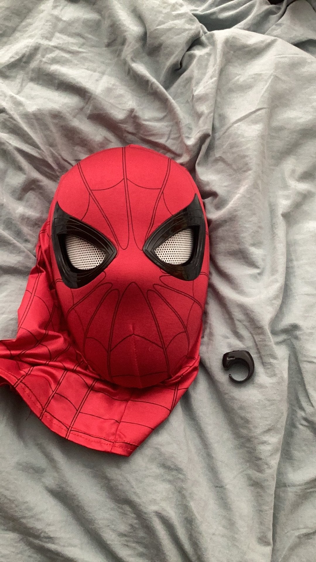 Spider man blinking mask, Kleding | Heren, Carnavalskleding en Feestkleding, Ophalen, Zo goed als nieuw