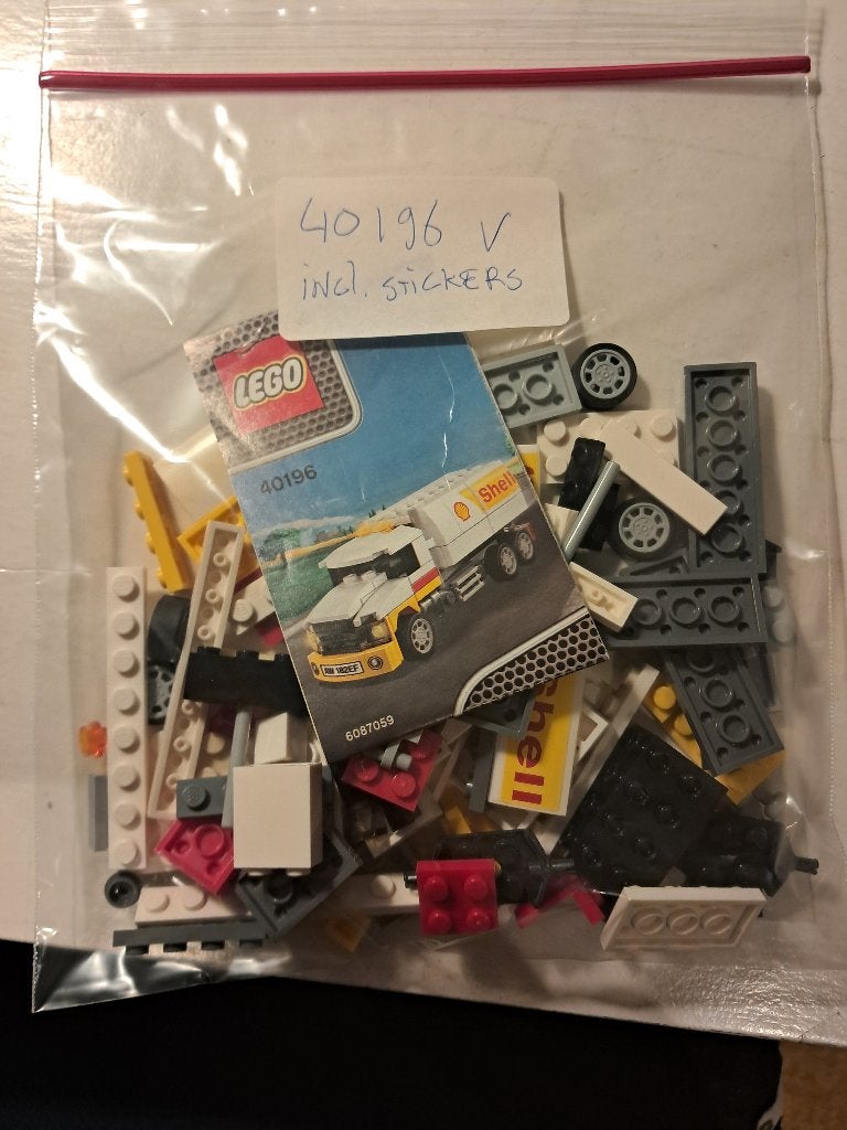 Lego Shell Tanker 40196 met instructies en stickers, Lego, Inclusief instructies, Ophalen of Verzenden, Complete set