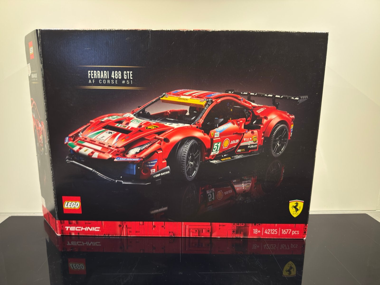 LEGO Technic 42125 Ferrari 488 GTE, Lego, Ophalen of Verzenden, Zo goed als nieuw, Complete set