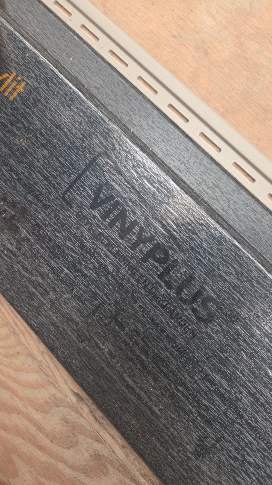 7 stuks VinylPlus gevelbekleding - Donkergrijs, 180x18 mm, Ophalen, Nieuw, Overige materialen, Minder dan 20 mm