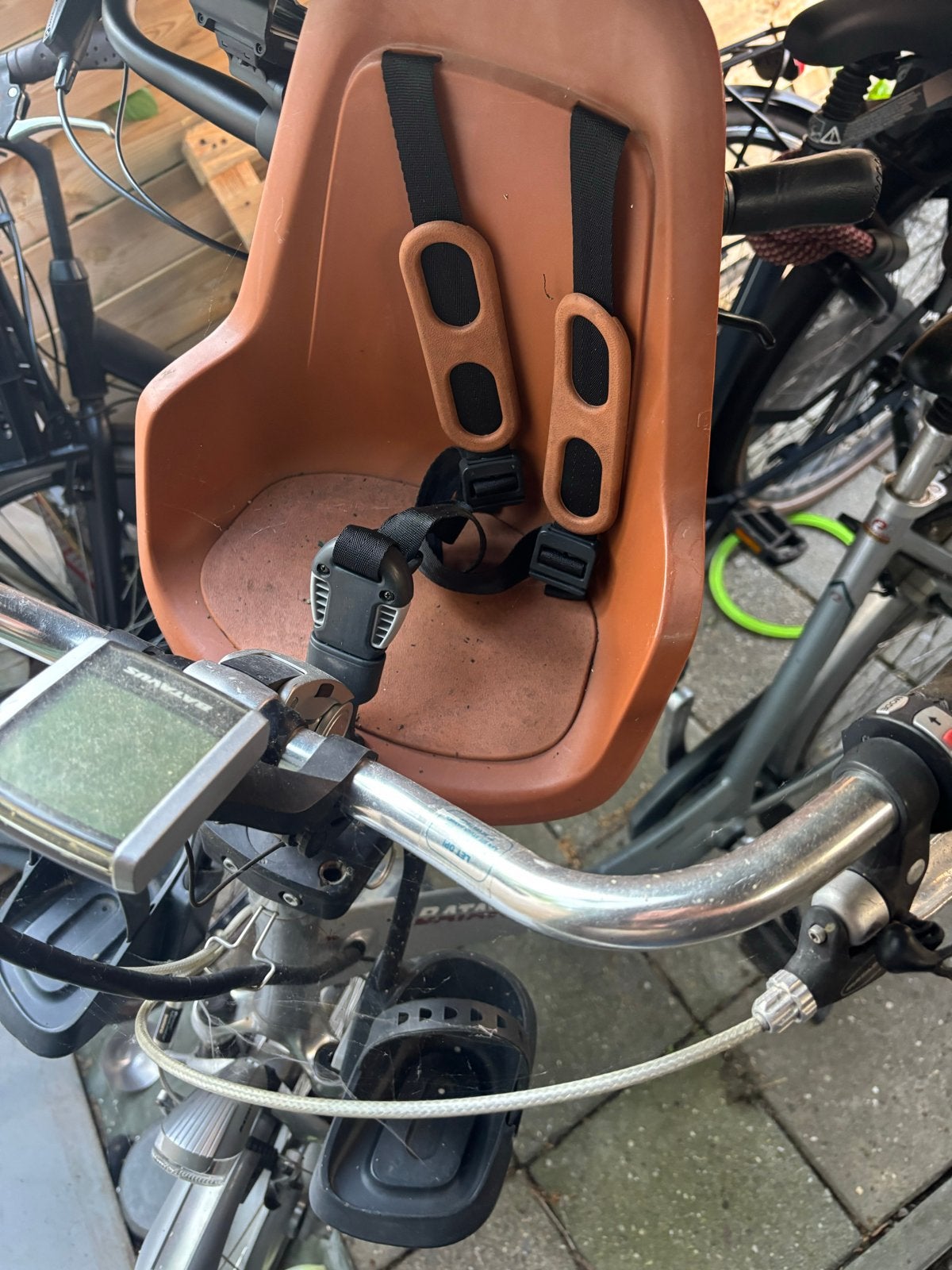 Bobike mini one chocolate brown voorstoeltje, Ophalen, Voorzitje, 0 t/m 13 kg, Gebruikt