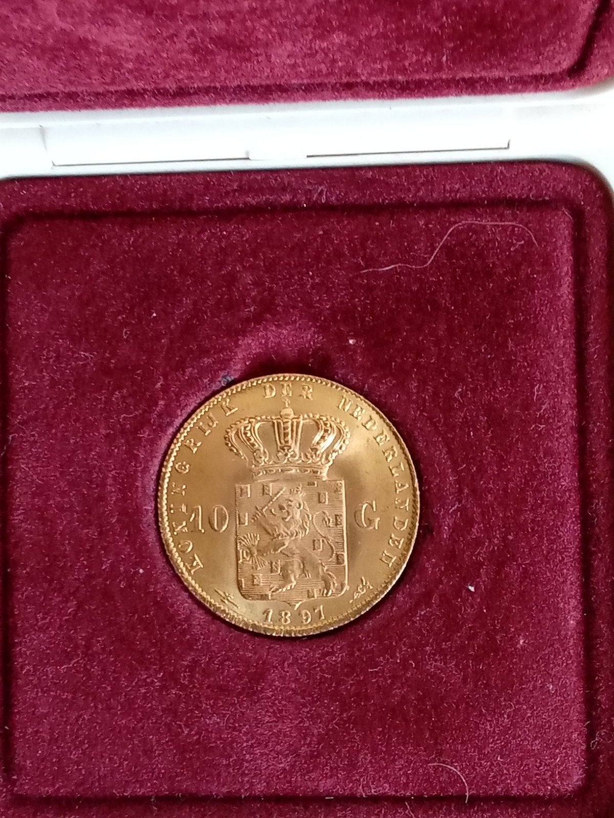 Gouden tientje 1897 Koningin Wilhelmina met certificaat, Postzegels en Munten, Goud, Koningin Wilhelmina, 10 gulden, Verzenden