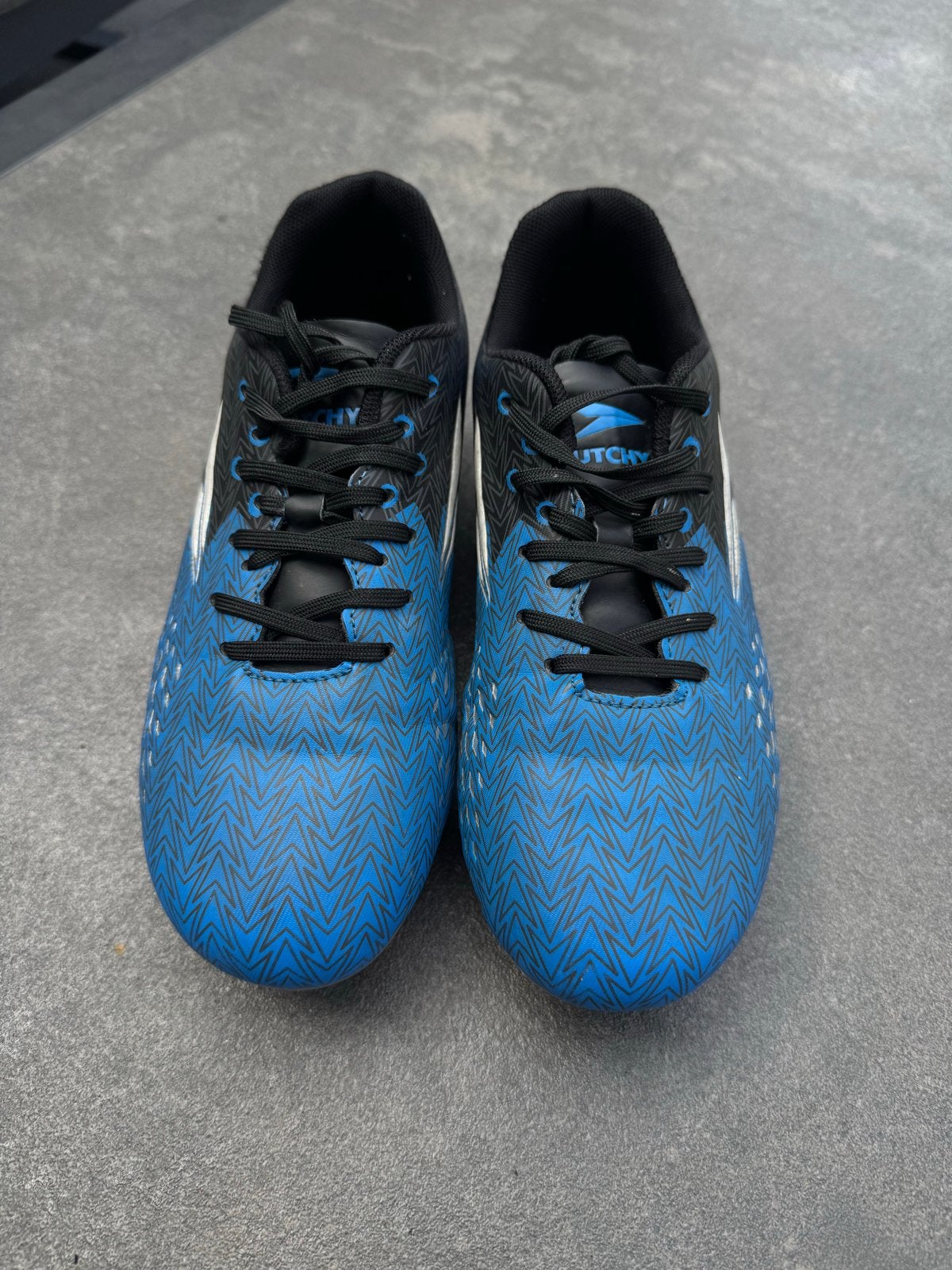 Voetbalschoenen maat 36 - Blauw/Zwart, Ophalen, Gebruikt, Schoenen