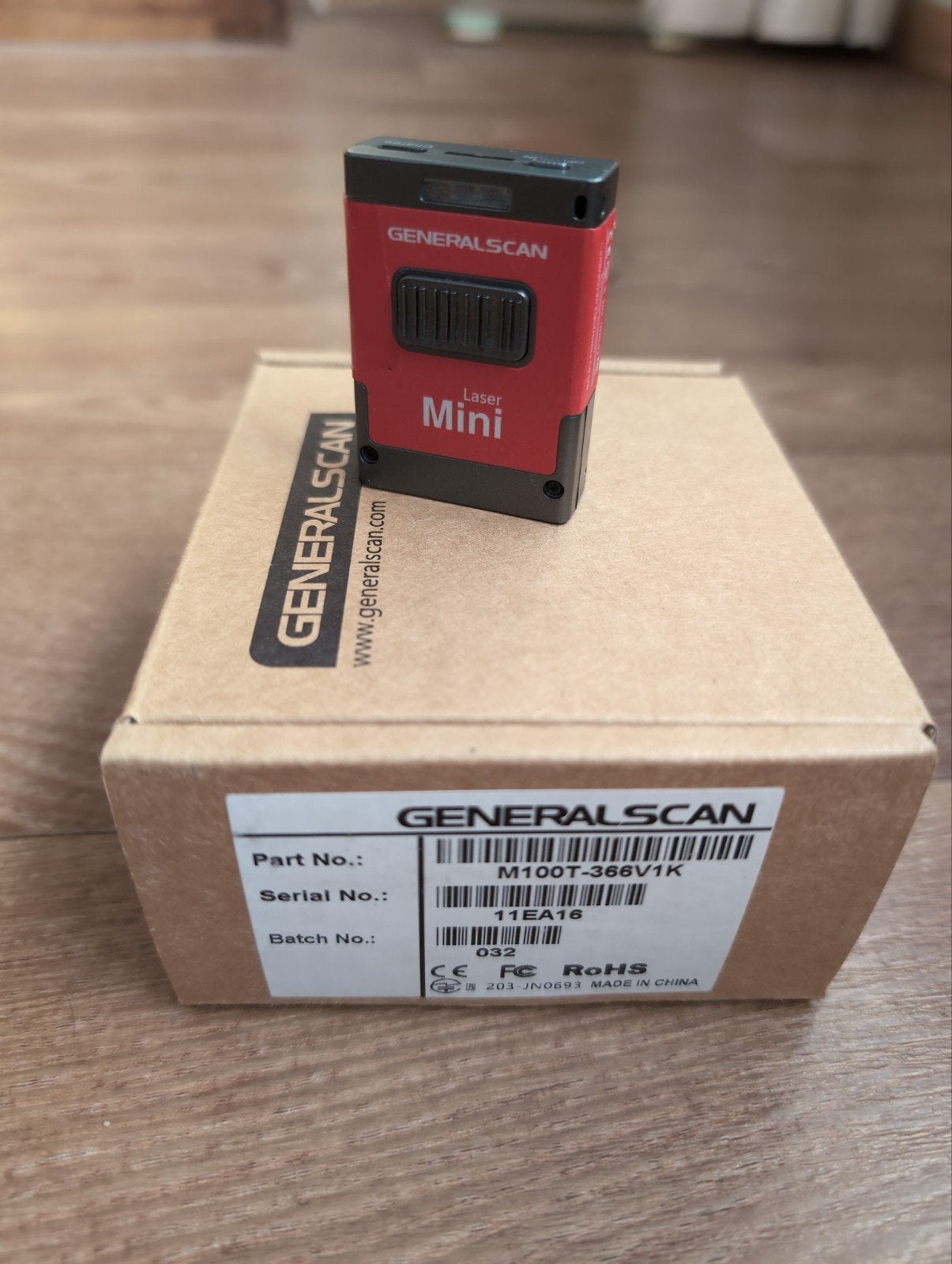 Generalscan Laser Mini Barcodescanner M100T-366V1K, Ophalen of Verzenden, Zo goed als nieuw, Barcodescanner, Generalscan