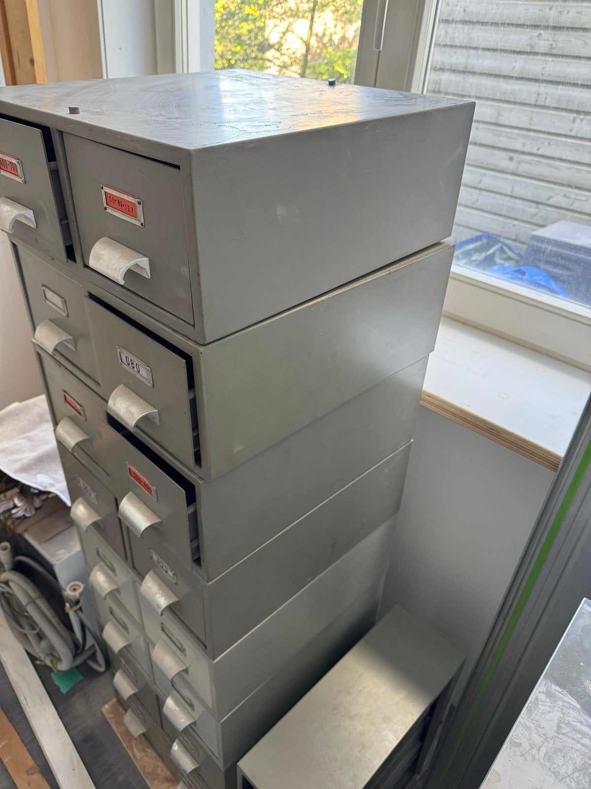 Metalen Archiefkasten met Laden - Diverse Maten, Huis en Inrichting, Kasten | Roldeurkasten en Archiefkasten, Ophalen, Gebruikt