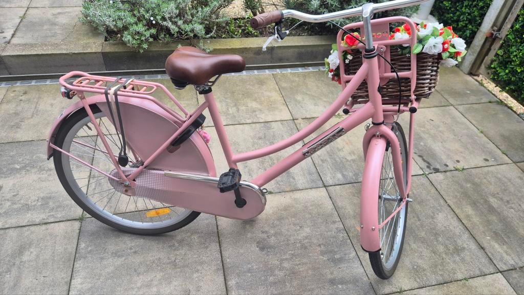 Popal Daily Dutch Basic 26 inch zalmroze, Fietsen en Brommers, Fietsen | Meisjes, Ophalen, Gebruikt, 26 inch of meer, Handrem