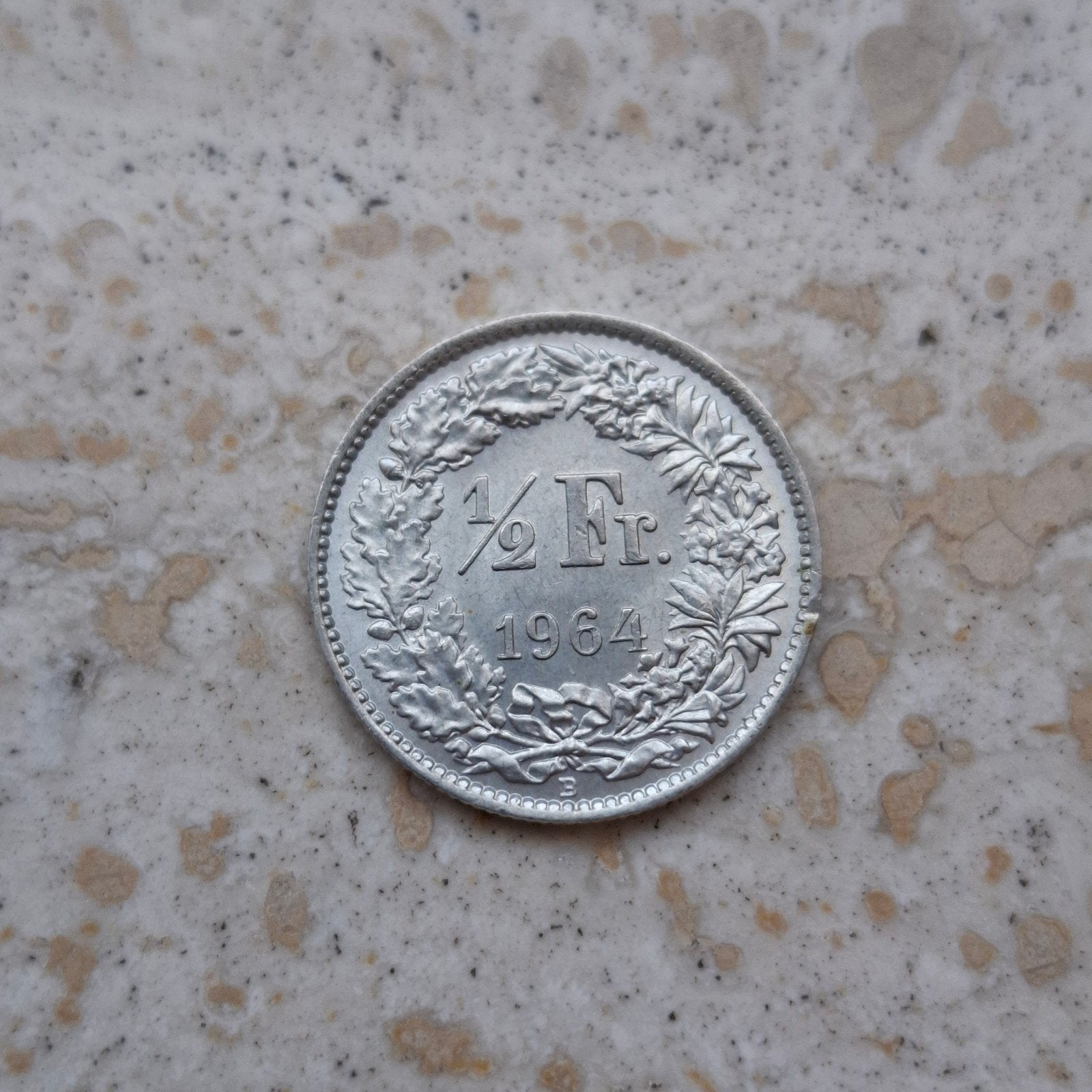 halve francs zilver 1964, Ophalen of Verzenden, Overige landen, Losse munt, Zilver