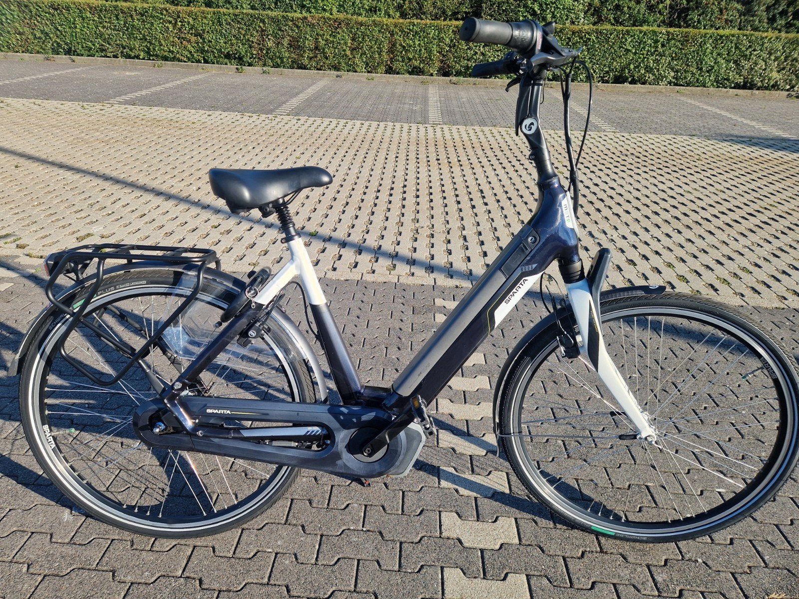 ELEKTRISCHE FIETS SPARTA M8TI(YAMAHA MIDDEN MOTOR), Minder dan 10 versnellingen, Zo goed als nieuw, 50 tot 53 cm, Ophalen