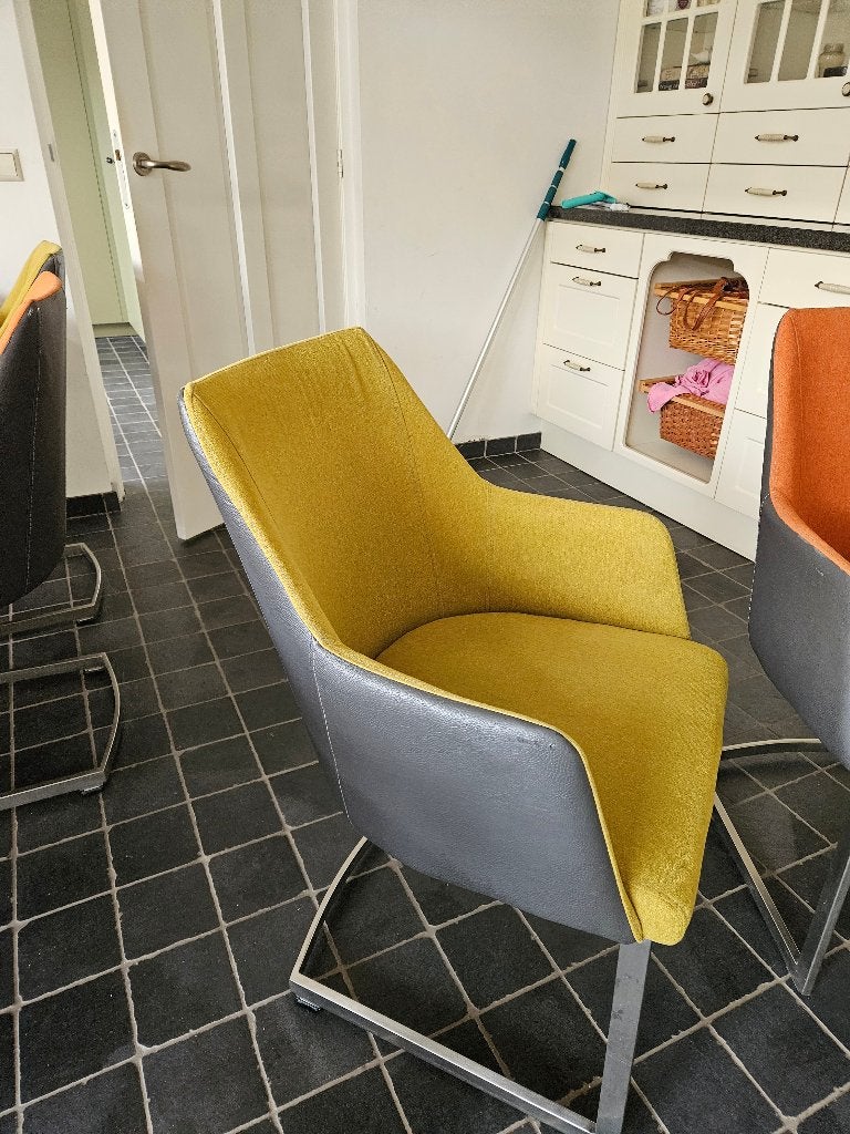 Eetkamerstoelen (gebruikt), Ophalen, Gebruikt, Overige kleuren, Metaal