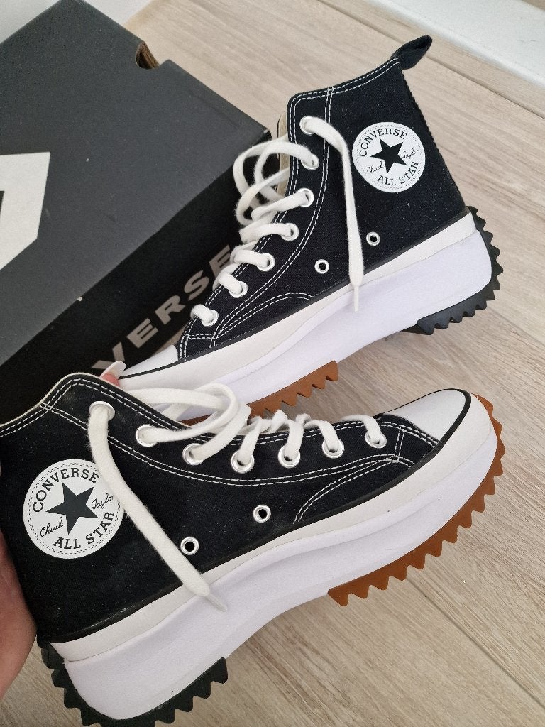 Converse All Star platform maat 39, Ophalen, Zwart, Converse All Stars, Sneakers of Gympen