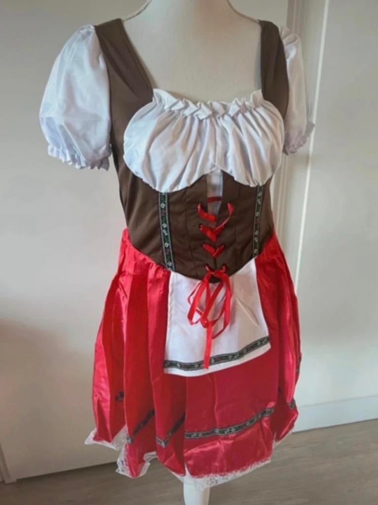 24x Sexy Dirndl Jurkje Rood - Beiers Kostuum Dames, Ophalen of Verzenden, Nieuw, Overige thema's, Kleding