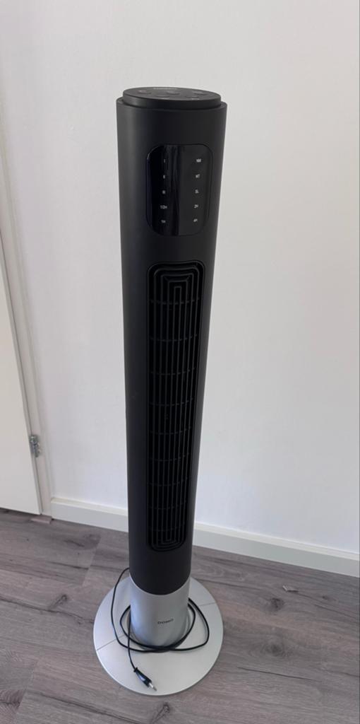 Domo Torenventilator zwart, Ophalen, Ventilator met afstandsbediening, Gebruikt, Torenventilator