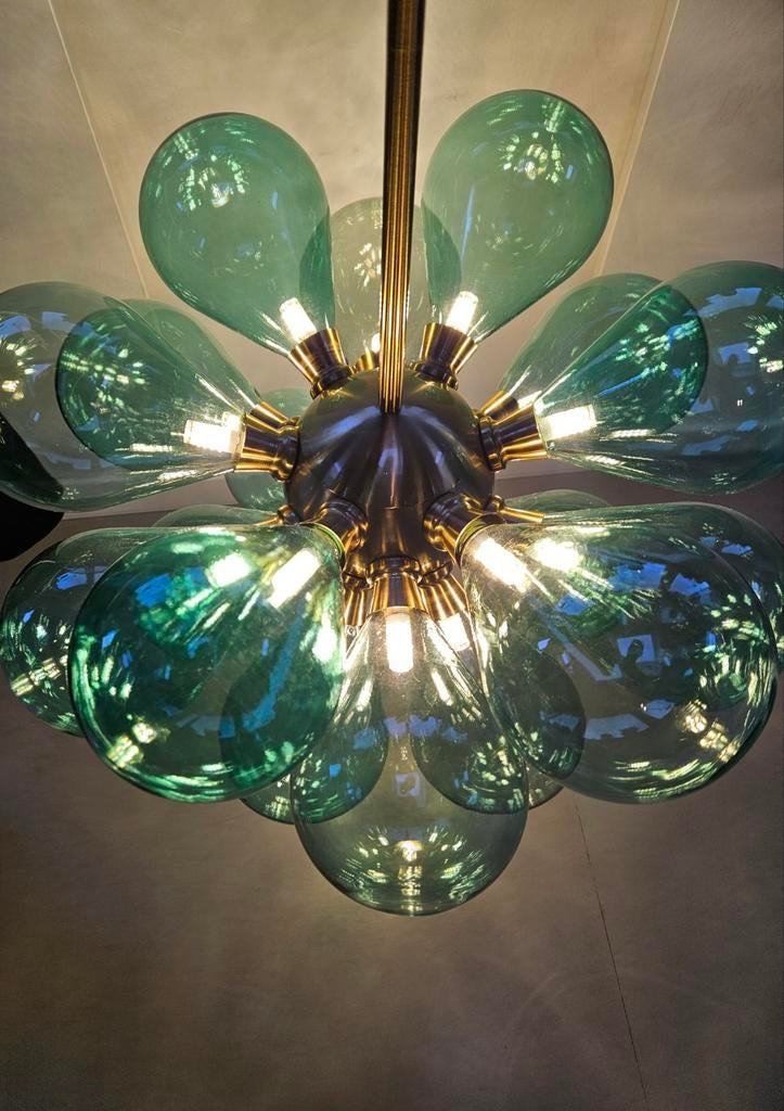 Space Age Sputnik Bubble Glass Kroonluchter., Ophalen