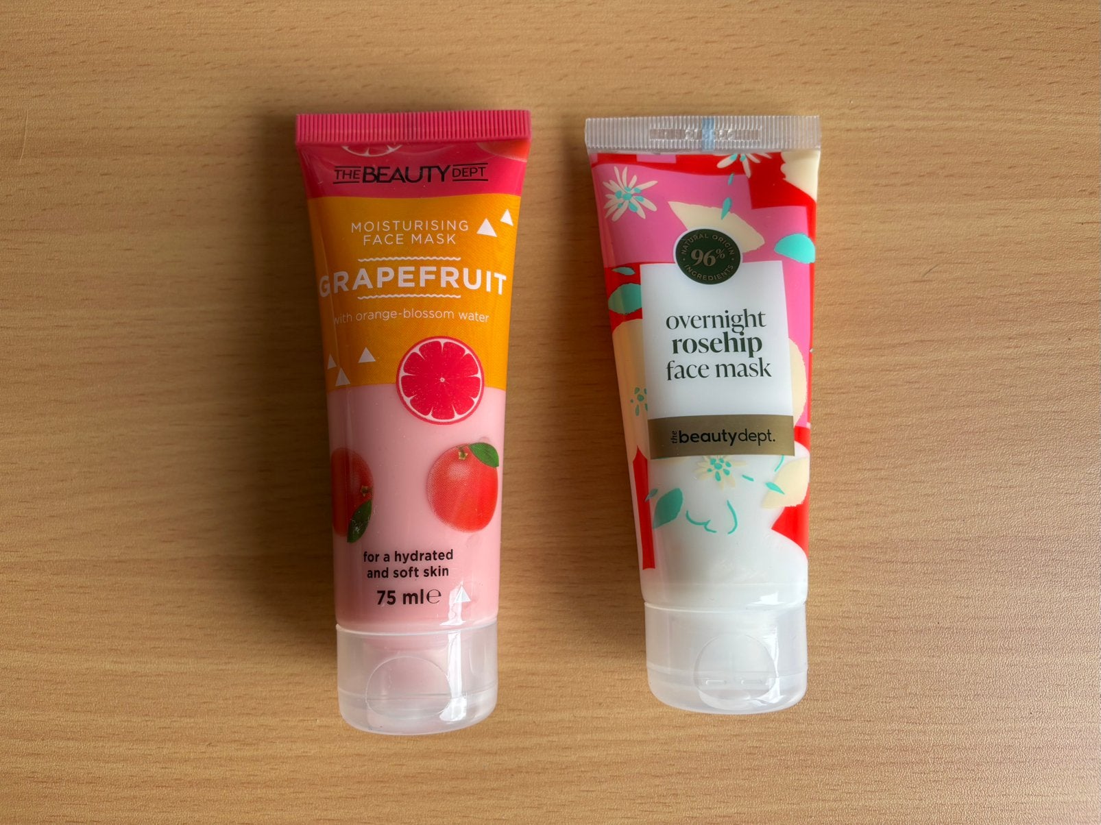 The Beauty Dept moisturising en overnight face mask 2x 75ml, Ophalen of Verzenden, Zo goed als nieuw, Gehele gezicht, Verzorging