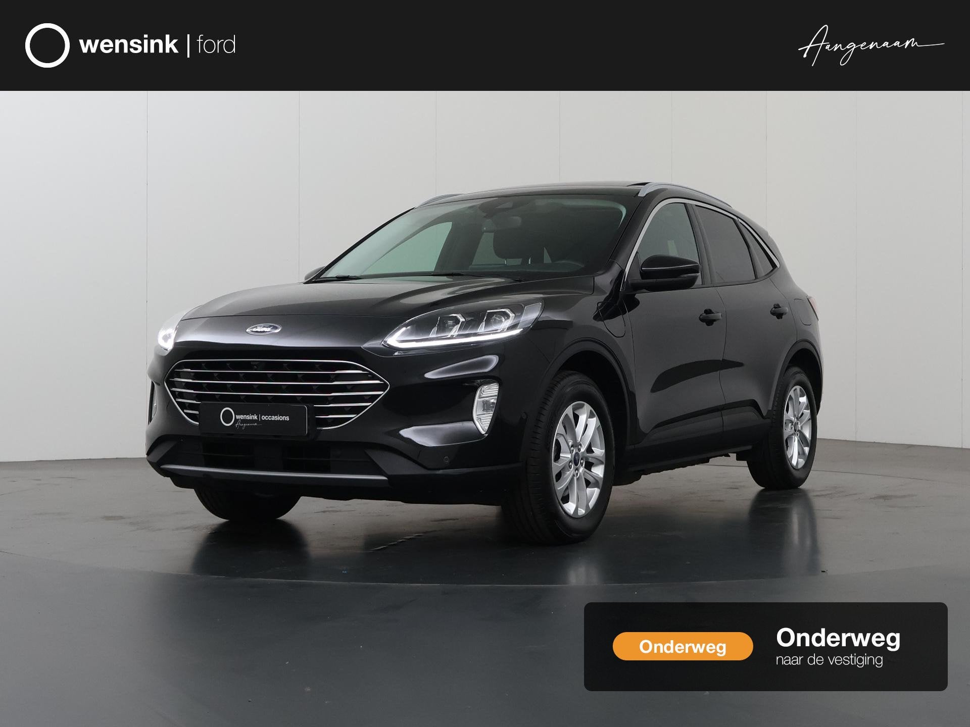 Ford Kuga 2.5 PHEV Titanium X | Panoramadak | Winterpakket |, Auto's, 14 kWh, Gebruikt, 4 cilinders, Leder en Stof