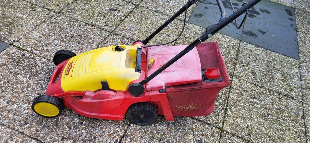 Elec grasmaaier wolf, Ophalen of Verzenden, Gebruikt, Elektrische grasmaaier, Wolf-Garden