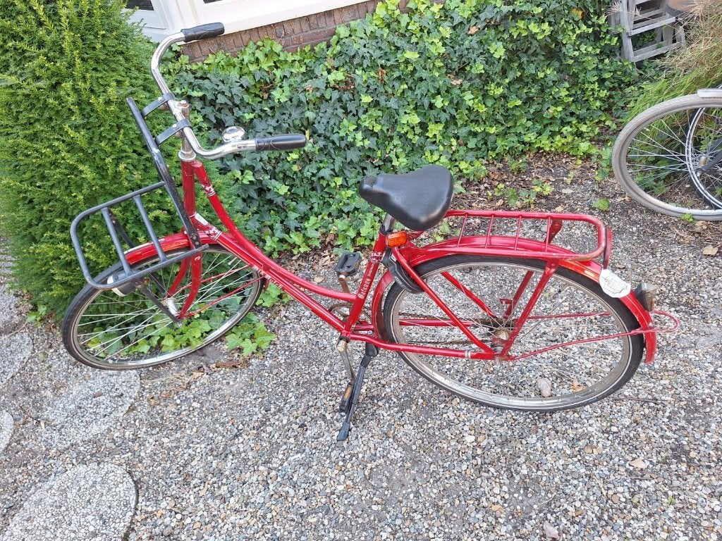 rode Batavus Old Dutch omafiets, Fietsen en Brommers, Fietsen | Dames | Omafietsen, Gebruikt, 50 tot 53 cm, Terugtraprem, Ophalen
