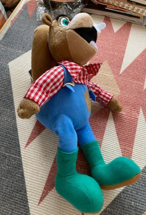 Droomparken Knuffel  Bram met Geruite Blouse, Overige merken, Overige karakters, Konijn, Ophalen of Verzenden