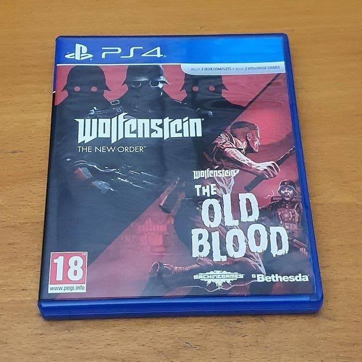 PS4 | Wolfenstein The New Order And The Old Blood, Gebruikt, Vanaf 18 jaar, Shooter, 1 speler
