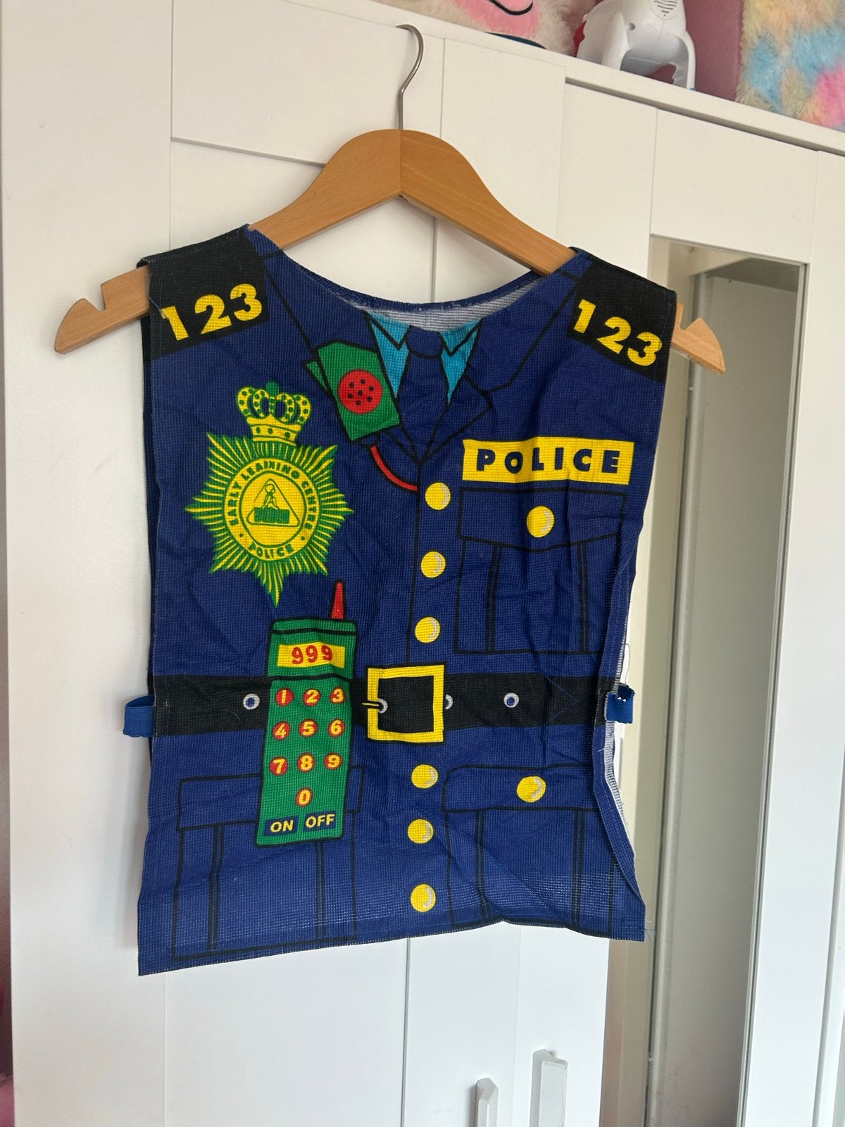 Politie vestje voor kinderen - Verkleedkleding, Kinderen en Baby's, Ophalen of Verzenden, Gebruikt, 110 t/m 116, Jongen of Meisje