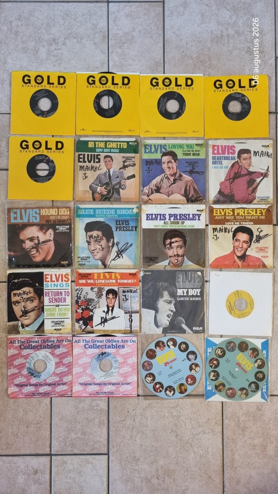 Elvis Presley Singles, Ophalen of Verzenden, Gebruikt, Pop