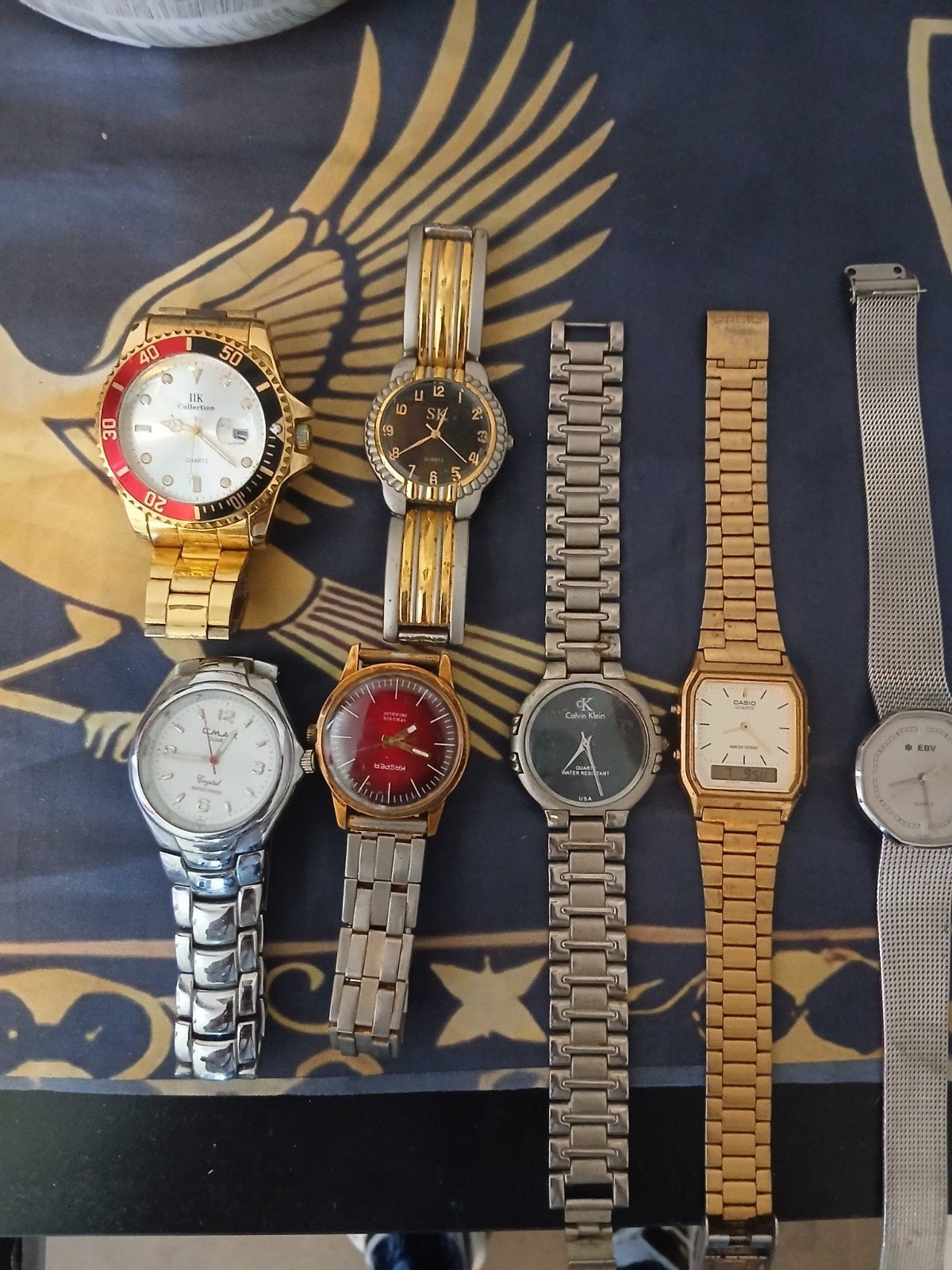 Diverse horloges: Casio, Calvin Klein, en meer, Sieraden, Tassen en Uiterlijk, Horloges | Heren, Staal, Gebruikt, Staal, Polshorloge